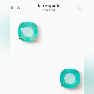 kate spade♠️ gemstone studs (beryl green)💎